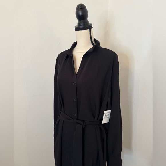 Nordstrom Long Sleeve Belted Pockets Shirtdress Size Large NWT - Picture 4 of 9